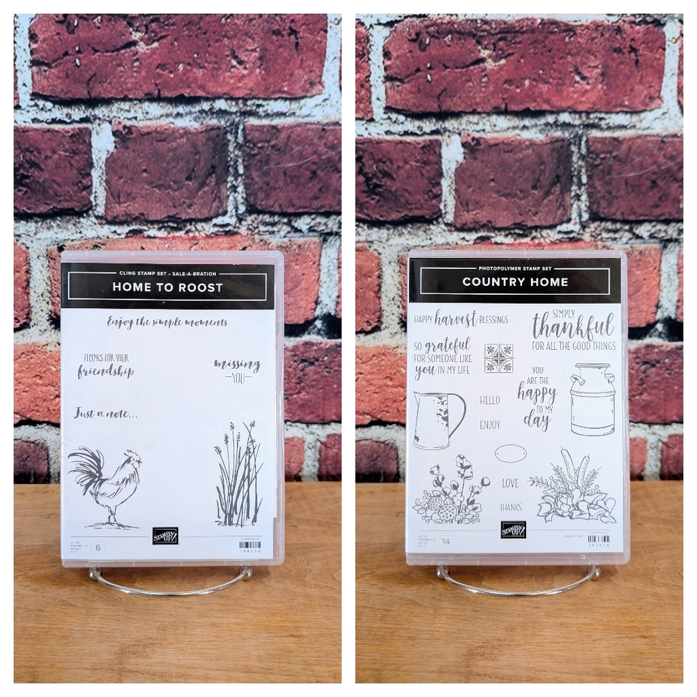 Stampin' Up Country Home, Home to Roost Stamp Set Bundle, New